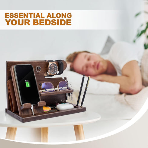 Wood Phone Docking Station Perfect Gift for Him